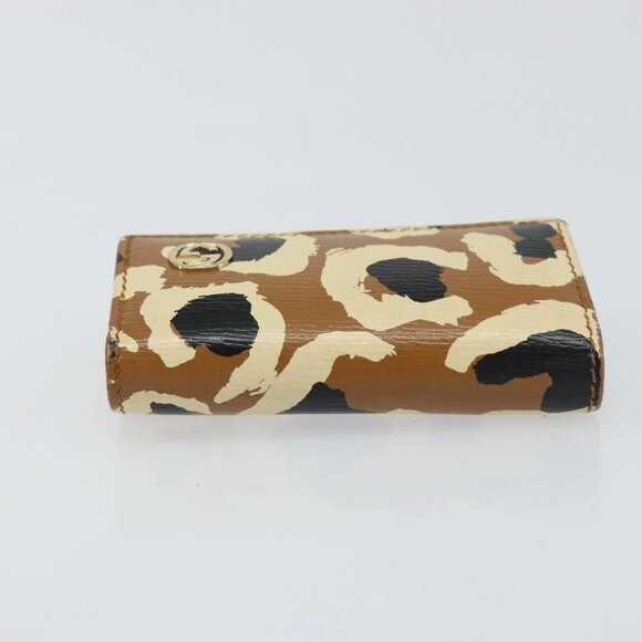 GUCCI Key Case Leather Brown Gold 354499 Auth - Picture 6 of 16